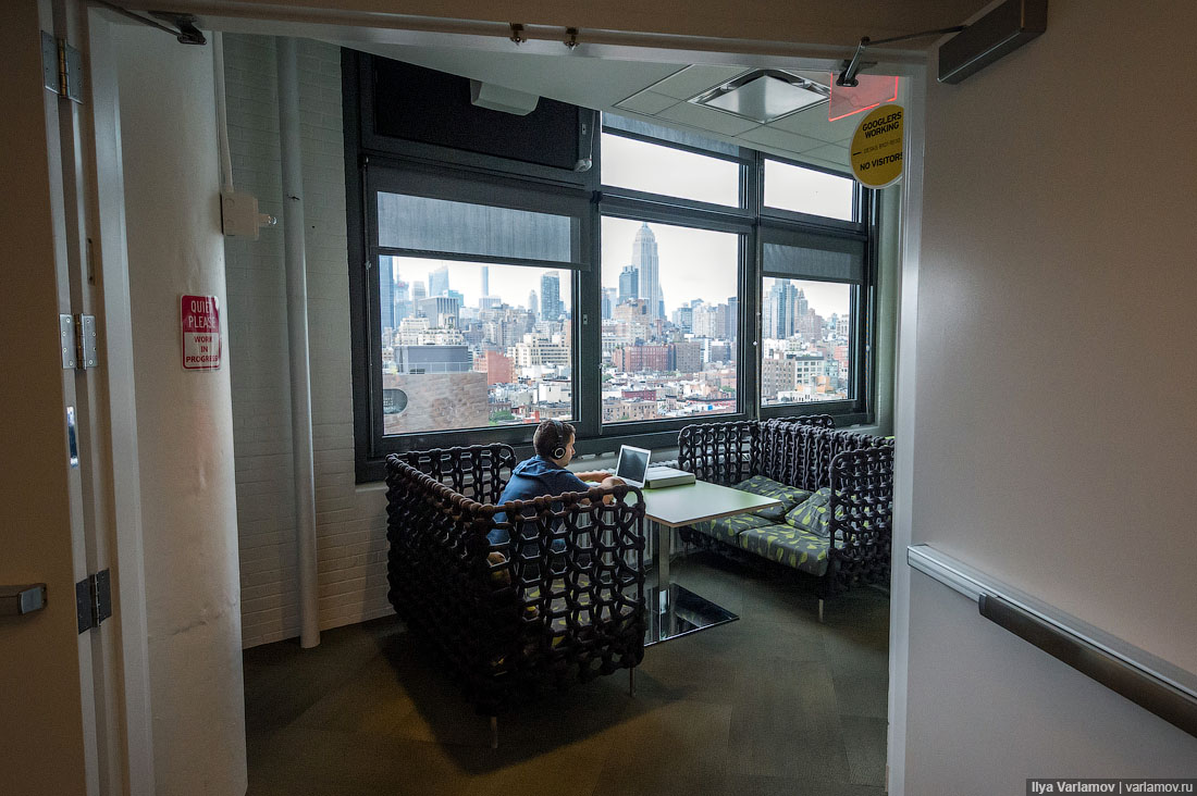 Офис Google в Нью-Йорке google, интерьер, офис, работа