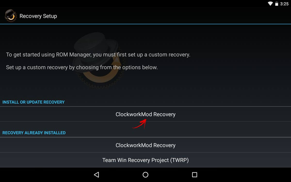 cwm recovery на android