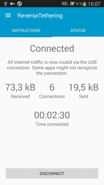 Reverse Tethering NoRoot Free приложение