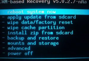 Recovery Menu Android