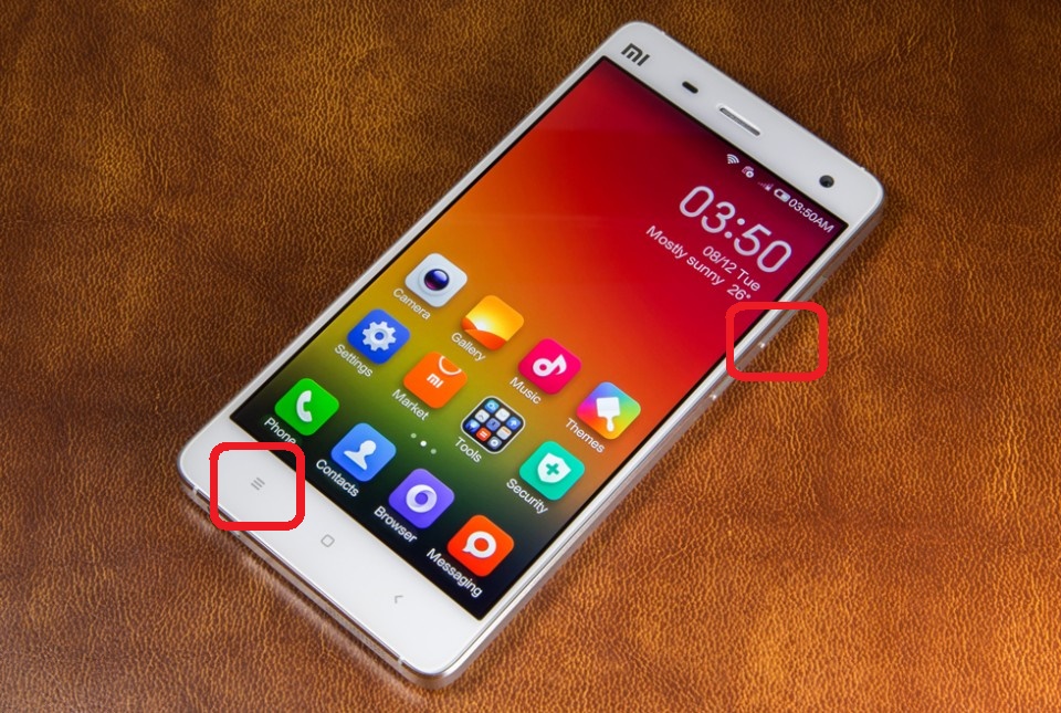 Делаем скриншоты в прошивке MIUI на Xiaomi – Меню и кнопка уменьшения громкости
