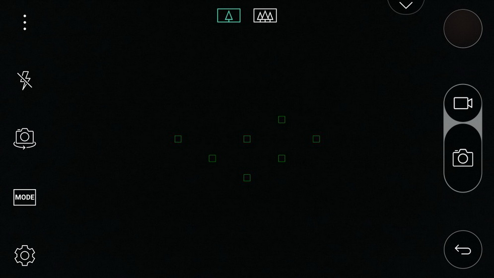 LG G5-камера интерфейс скриншот