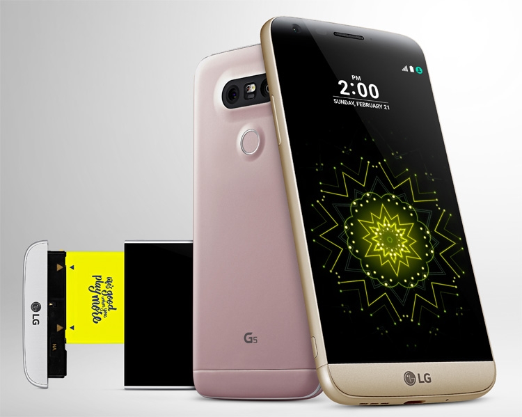 LG G5-ракурсы смартфона модульность