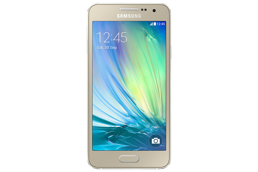 Samsung Galaxy A3 gold-экран