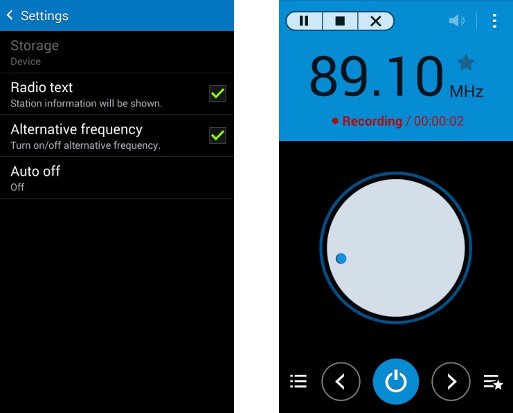 Samsung Galaxy Grand Prime Duos - FM-радио - скриншот