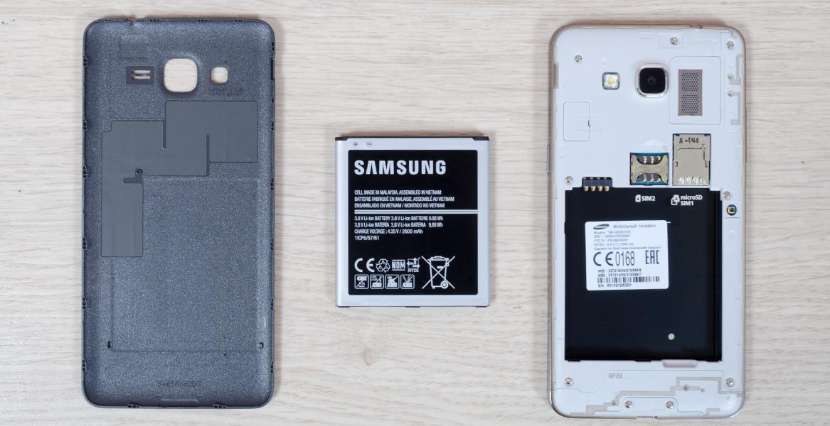 Samsung Galaxy Grand Prime Duos - Внутренности смартфона