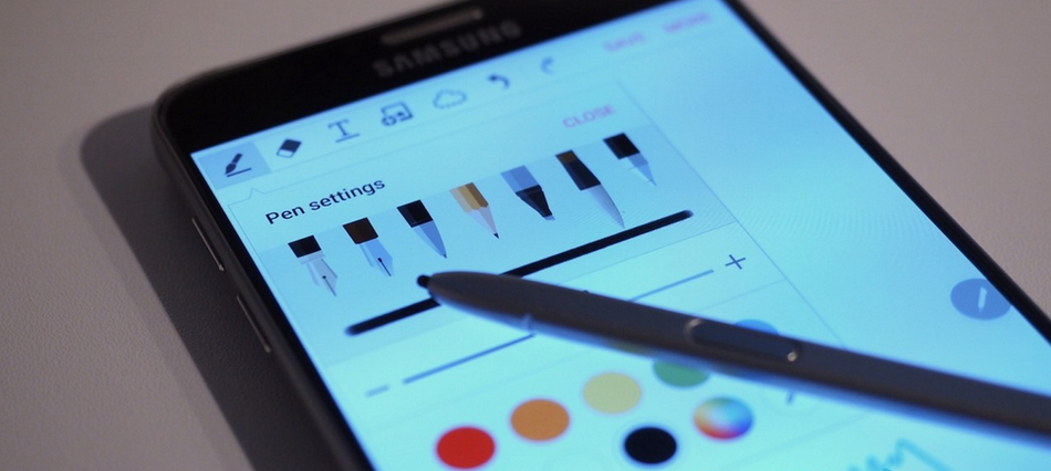 Samsung Galaxy Note 5-использование стилуса