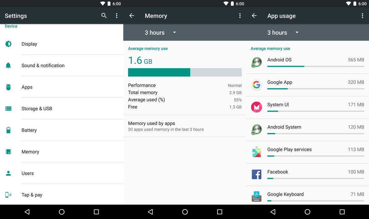 Самый полный обзор Android 6.0 Marshmallow - новый менеджер памяти