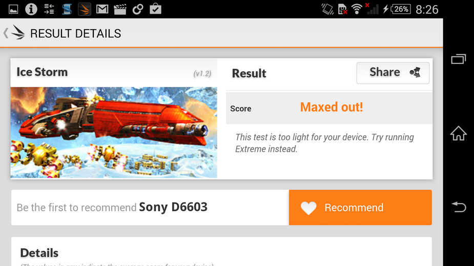 Sony Xperia Z3- бенчмарк-тест 3DMark