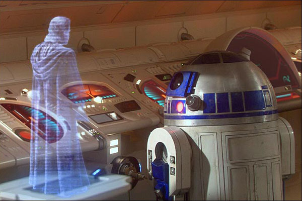 3D голограмма из фильма Звездные Войны