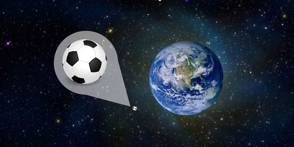 Футбольный мяч и Земля