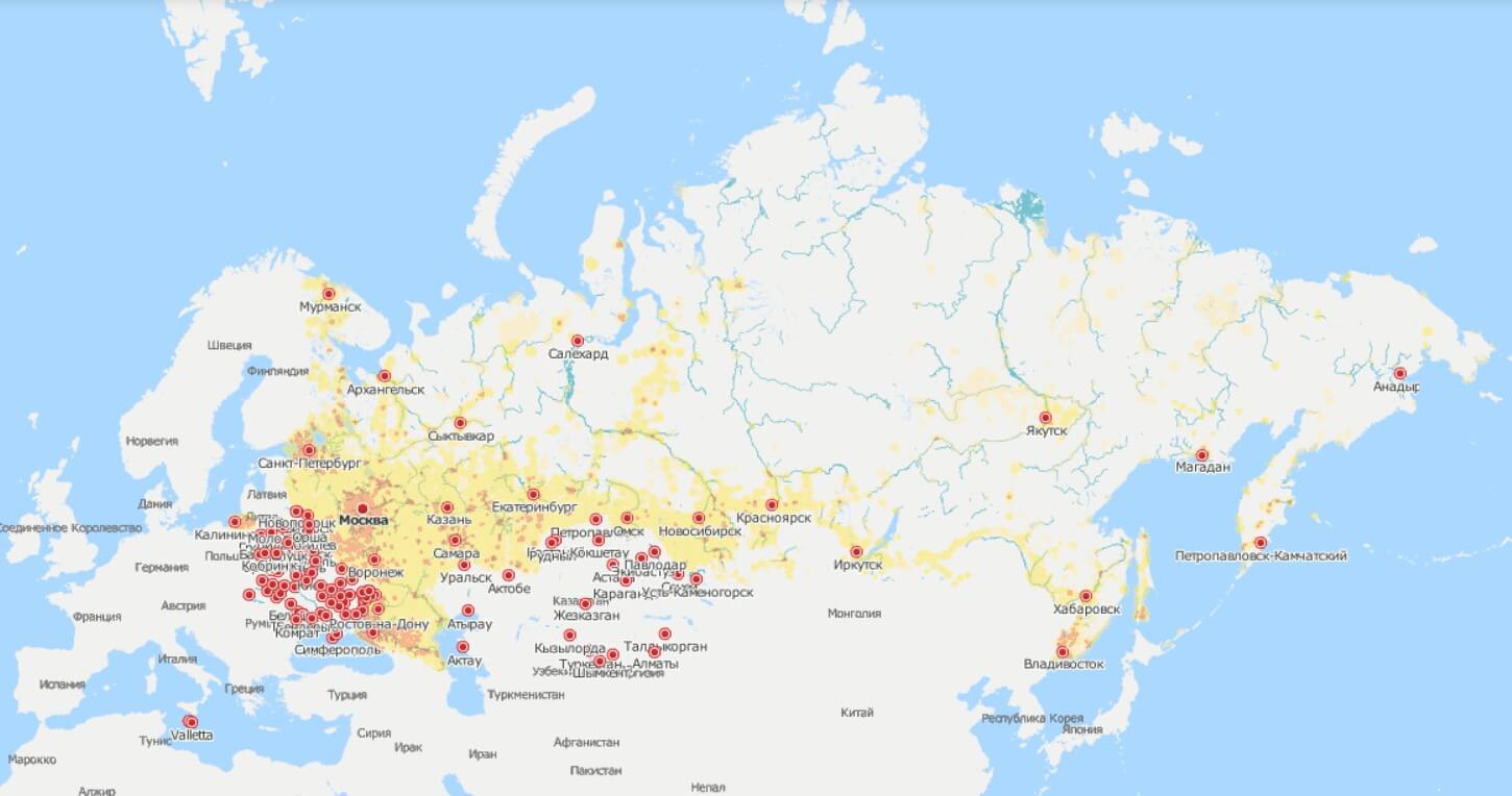 Где есть связь. Зона покрытия Билайн на карте России. Билайн зона покрытия по России на карте 2022. Покрытие сети Билайн на карте России. Зона покрытия Билайн 4g по России 2022.