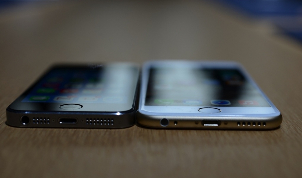 Сравнение дизайна и размеров айфонов 5S и 6S 