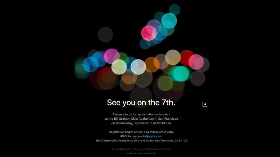 Официально: презентация iPhone 7 состоится 7 сентября
