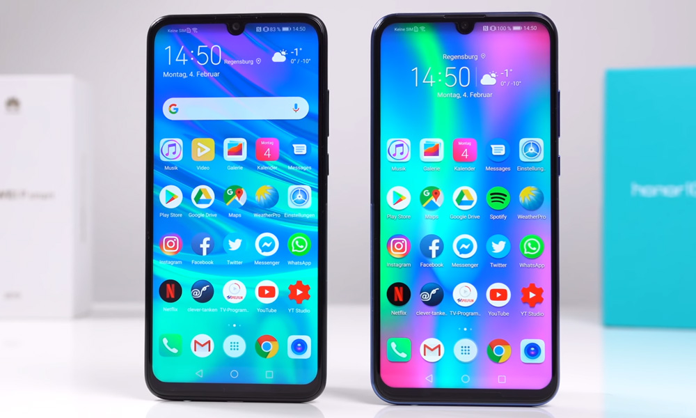 Внешний вид Huawei P smart 2019 и Honor 10 lite
