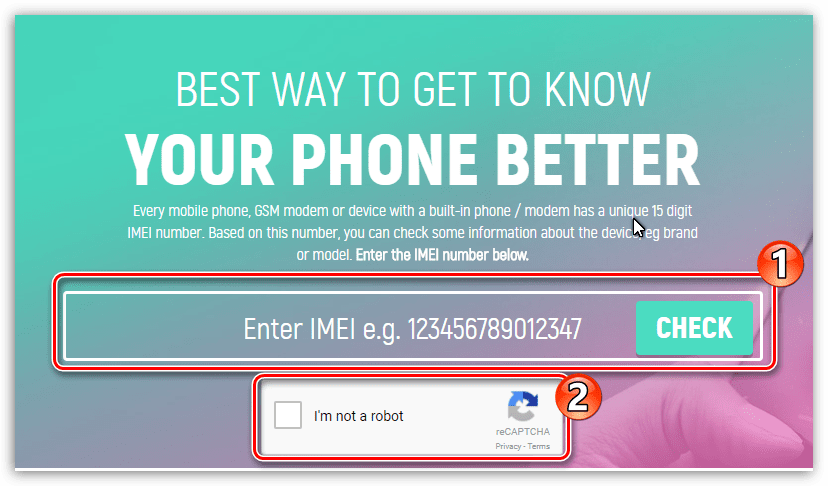 Проверка подлинности iPhone на сайте IMEI.info