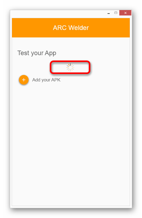 Процесс обработки APK-файла в ARC Welder на ПК