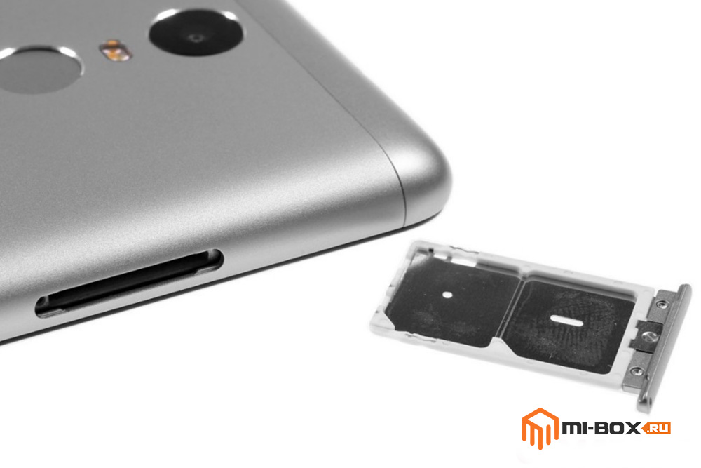 Обзор Xiaomi Redmi Note 3 - слот для сим-карт и карты памяти