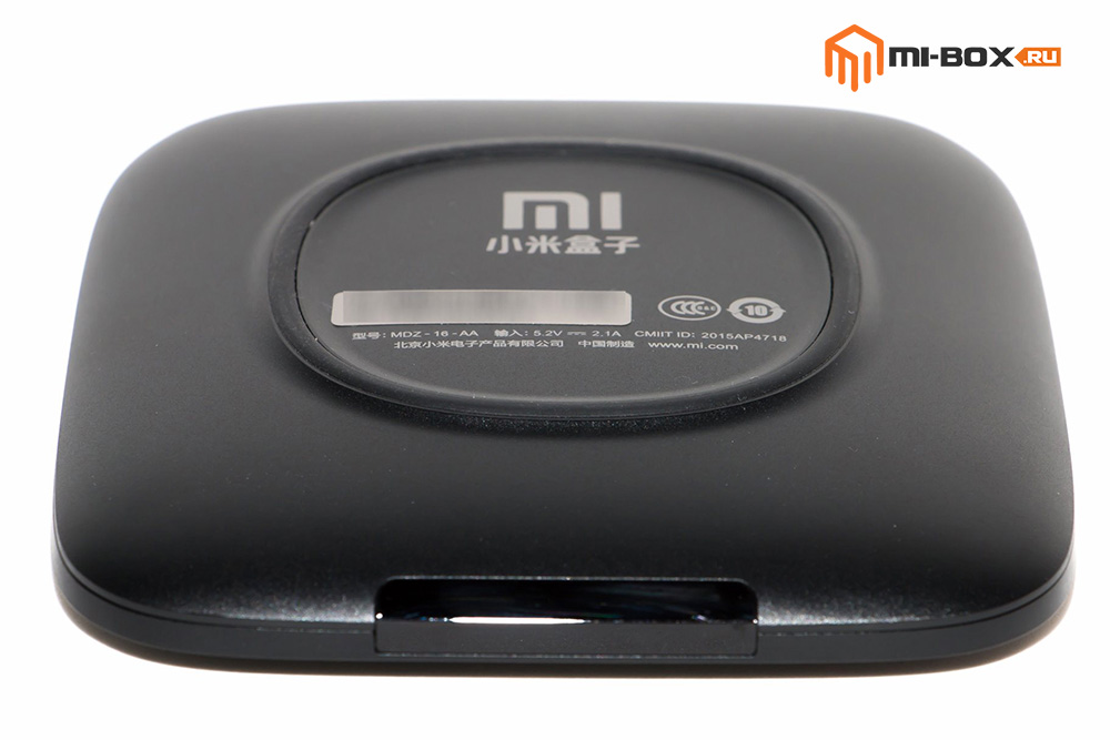 Обзор Xiaomi Mi Box 3 - нижняя грань