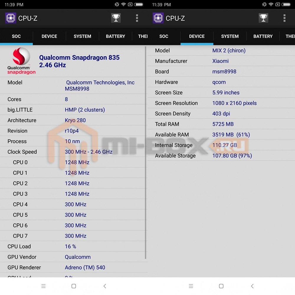 Обзор Xiaomi Mi Mix 2 - технические характеристики
