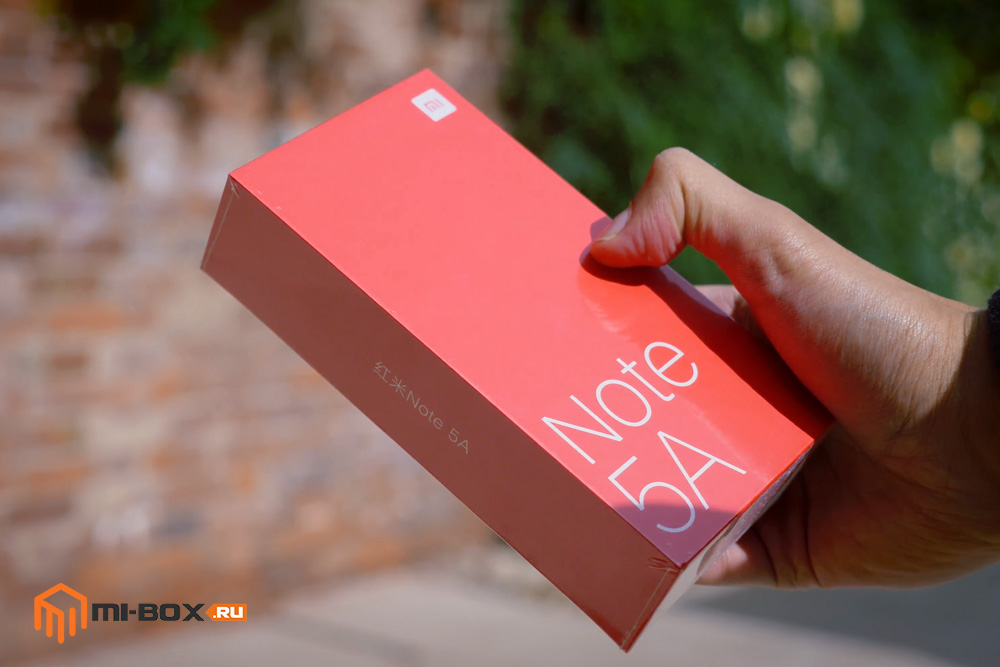 Обзор Xiaomi Redmi Note 5a - упаковка