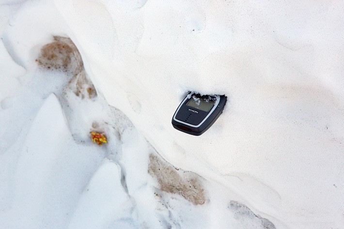 Nokia 3310 в снегу