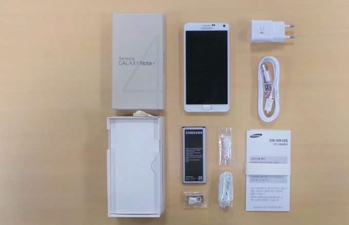 Комплектация смартфона Samsung Galaxy Note 4