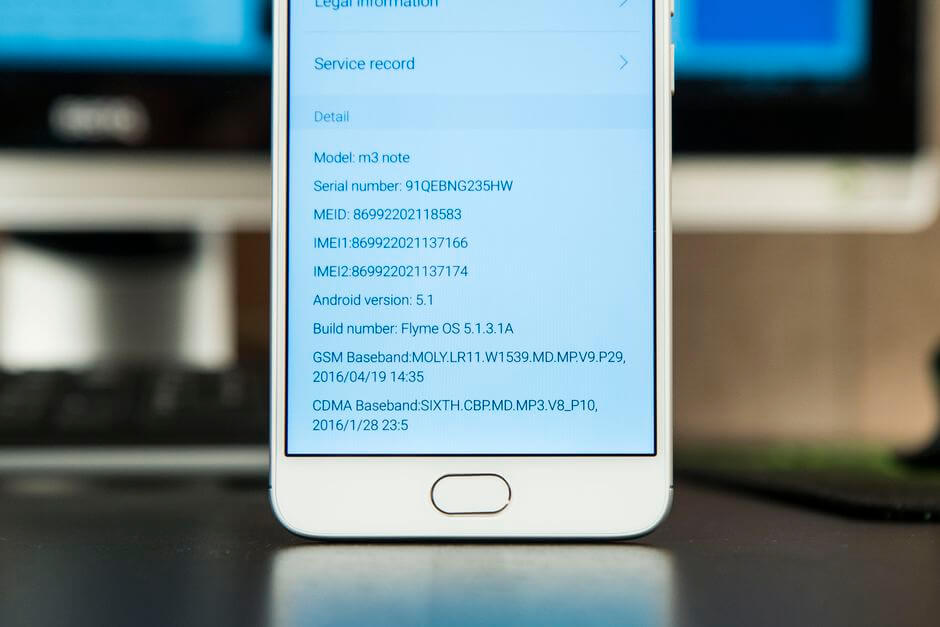 версия Android Meizu M3 Note