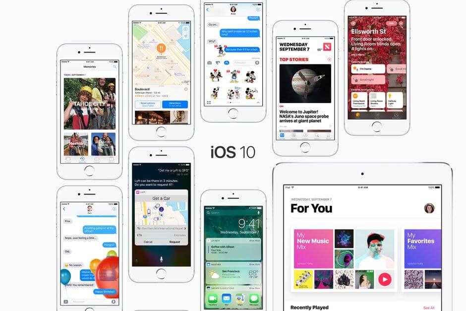 iOS 10 для Apple iPhone 7 Plus