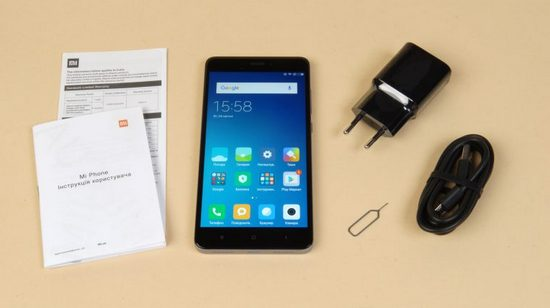 Содержимое упаковки Xiaomi Redmi Note 4X