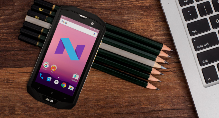 Работает AGM A8 под управлением "чистой" Android 7 Nougat