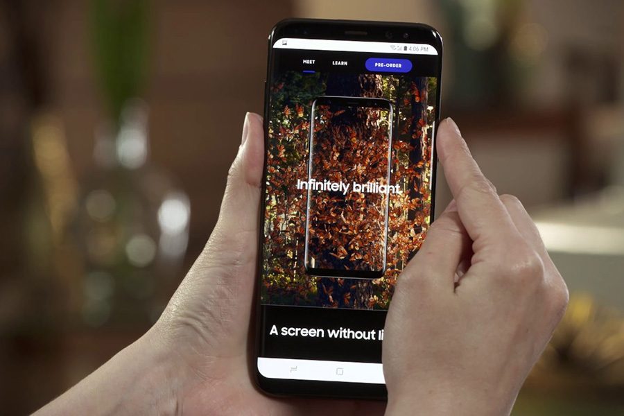 Классический способ получить скриншот экрана на Galaxy S8, работающий почти на всех Android-смартфонах