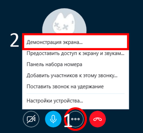 Как в Скайпе сделать демонстрацию экрана