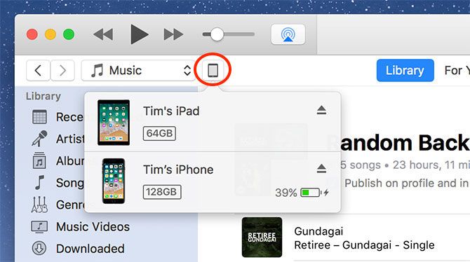 резервное копирование iphone - устройства iTunes