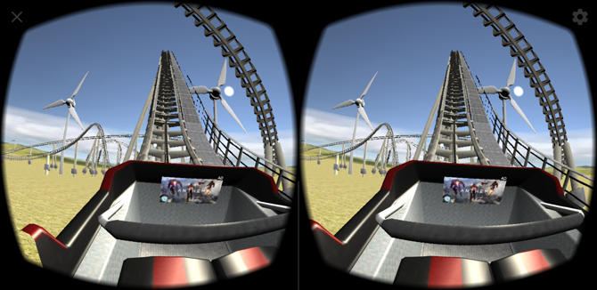 VR Thrills для Android игры на американских горках