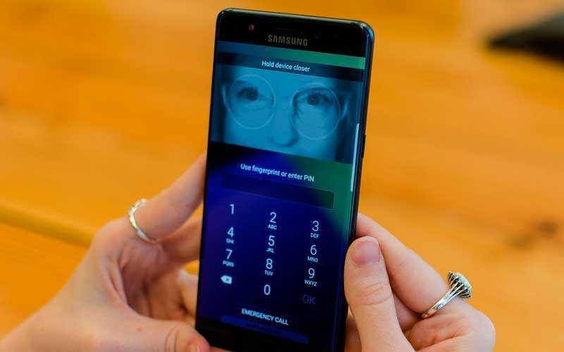 сканер Samsung Galaxy Note 7
