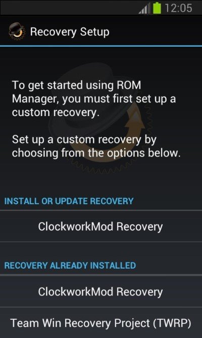 Обновление через Rom Manager на Андроид
