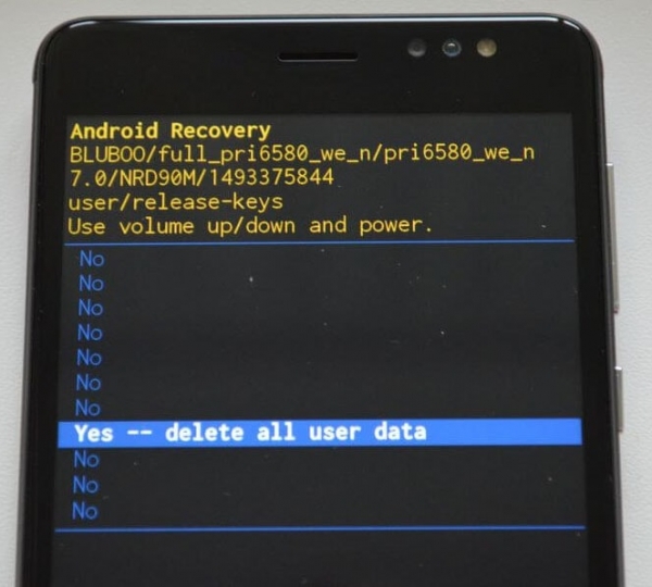 Как сбросить настройки на Android через Recovery