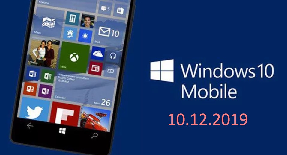 Microsoft прекратит поддержку Windows 10 Mobile