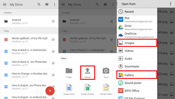 перенести LG в Samsung через Google Drive